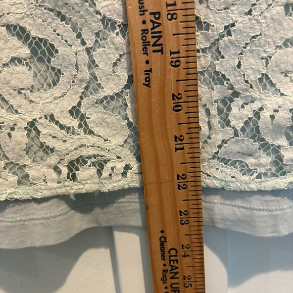 Sheer Lace Top w/ Cami Petite XXSP Seafoam Green Cottage Coquette 2 Piece Set - Picture 11 of 16